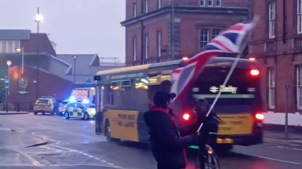 🚨Derby Says No!🚨- Protest at the midland and station hotels ft. rowdy residents and camera grabbers 
