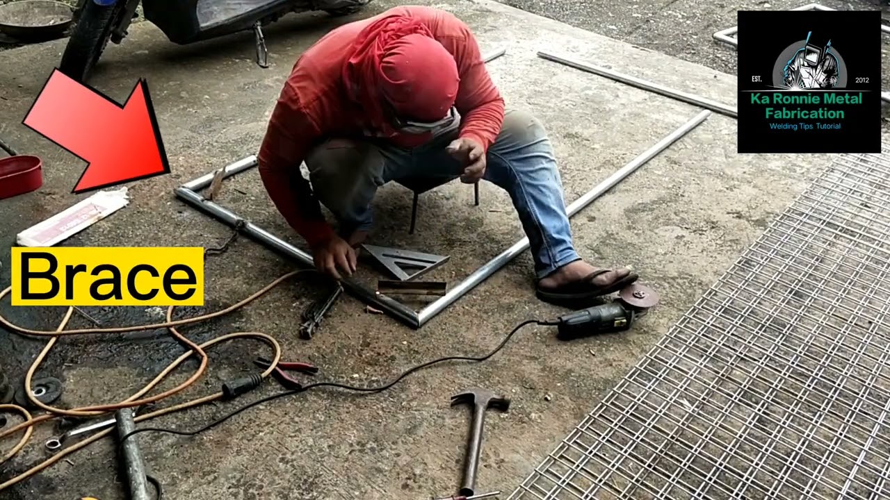 Paano gumawa ng Steel Matting Gate (Tagalog Tutorial)