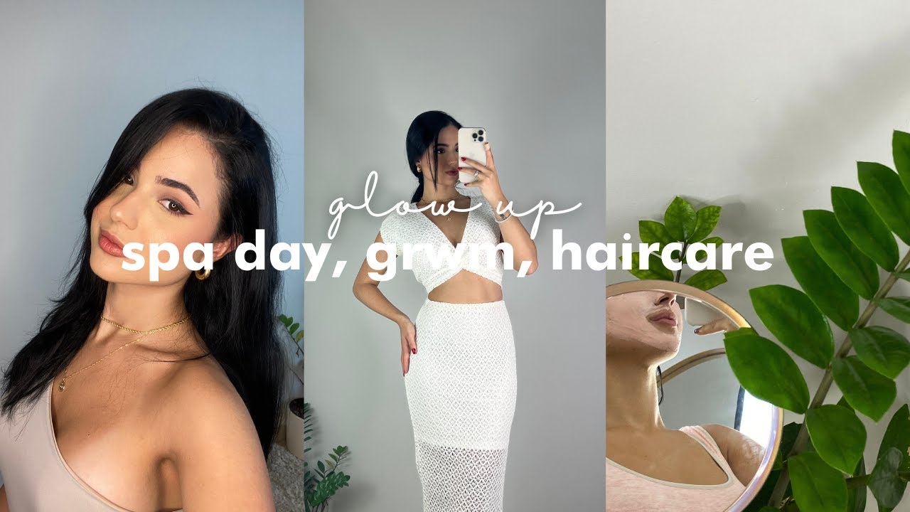fiz um glow up pra viajar ♡ spa day, tonalizei o cabelo, unhas, sobrancelha, academia, etc.