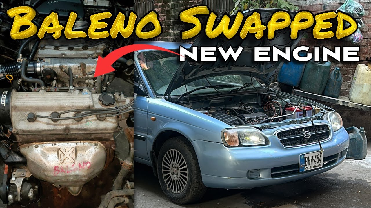 Suzuki Baleno Swapped New Engine 😍 Aik din k andar new engine dall gaiya 🫡