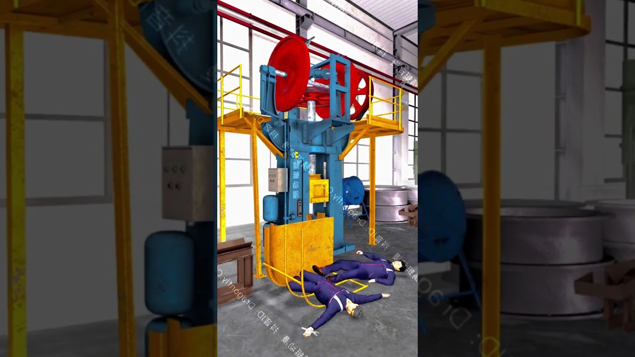 Workplace accidents animation - Incidents with the unloading truck  #safetyissues #workplacesafety
