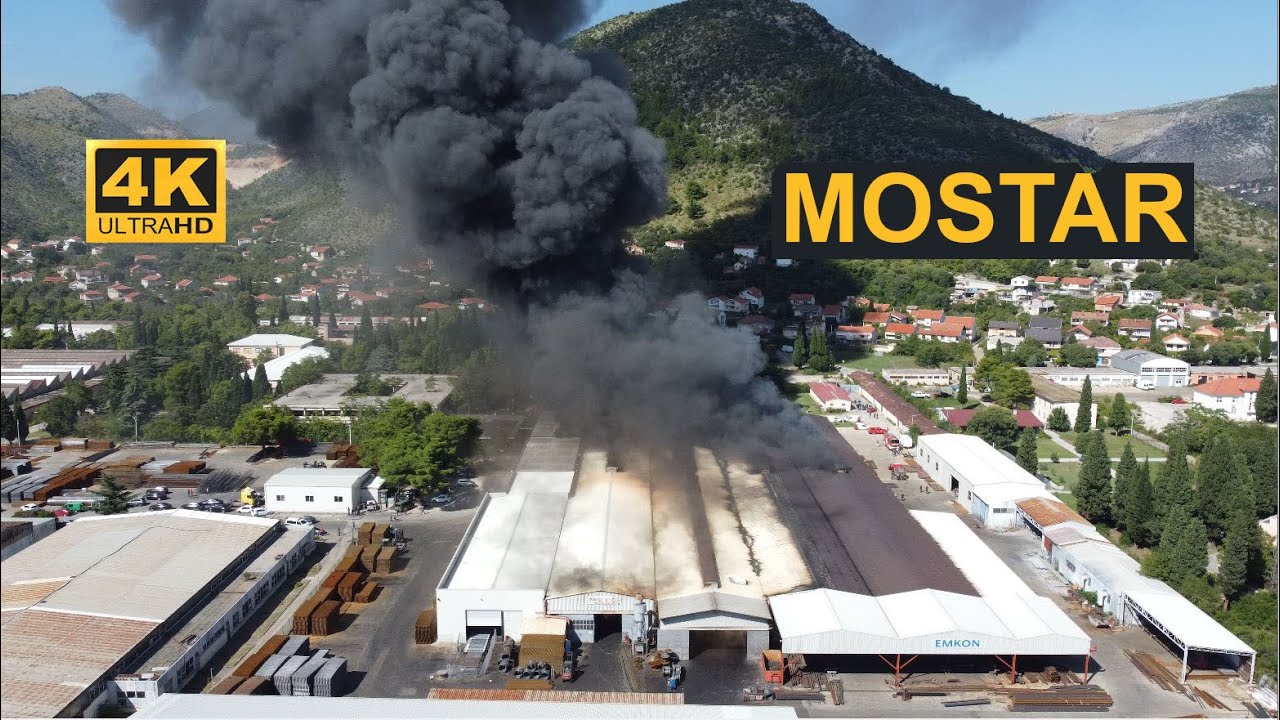 🔥🔥Veliki požar u Mostaru. Gori južna industrijska zona u blizini Mostarskog Sajma🔥🔥