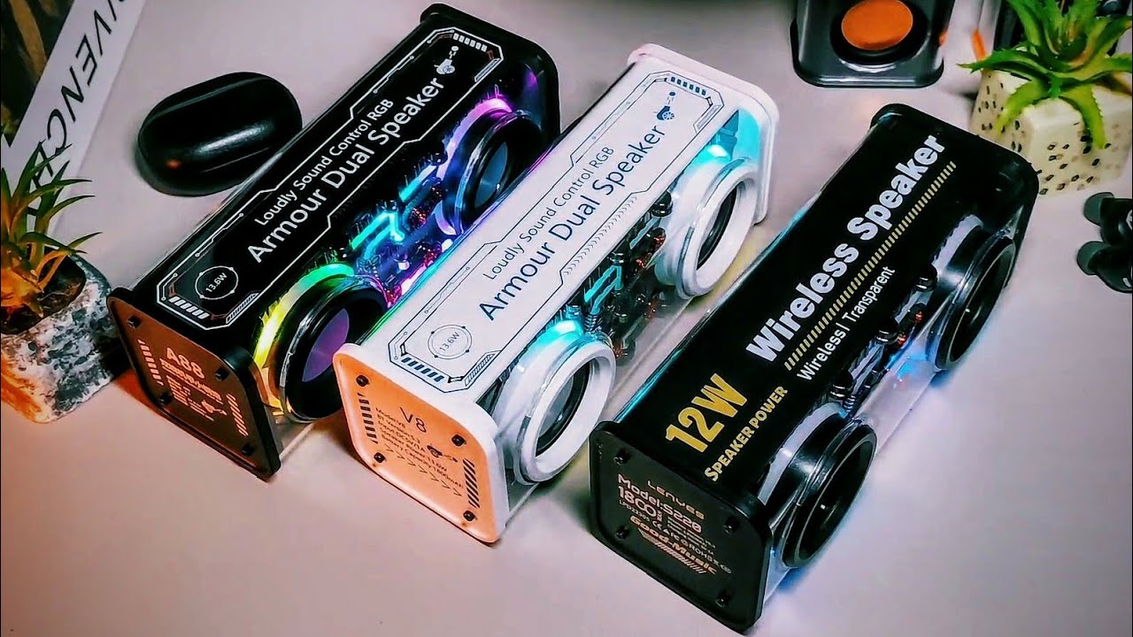 VIRAL!! 3 Speaker Transparan BEDA Merk-SPEC SAMA,speaker A88,lenyes s220,V8 |BASsTEST
