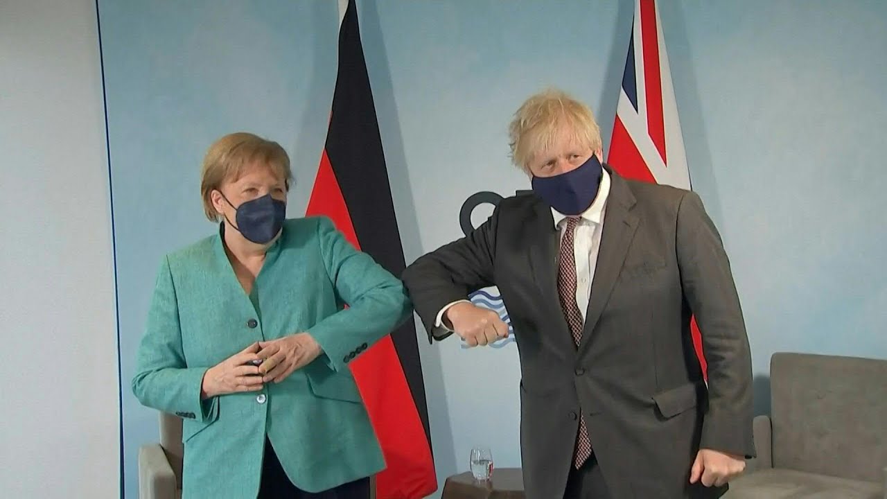 G7: Angela Merkel meets with Boris Johnson in Carbis Bay | AFP