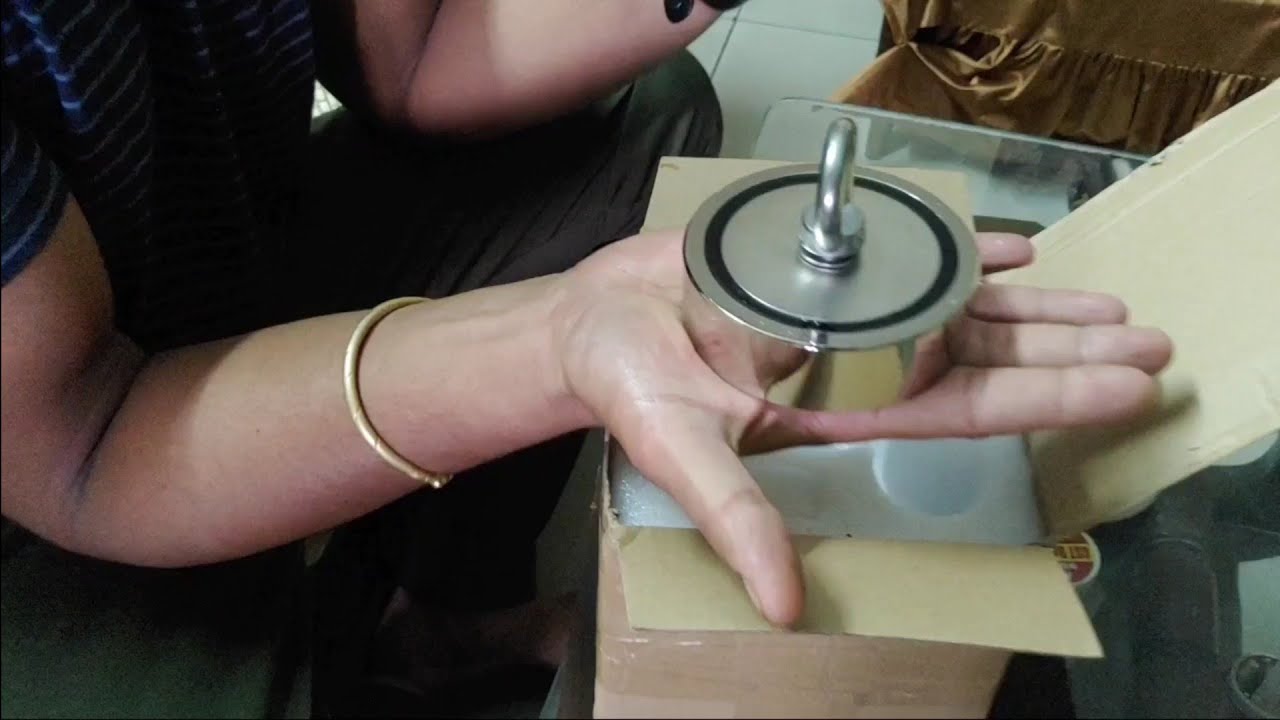 Review and power check of 300 kg neodymium fishing magnet (hindi) ye magnet bohat strong hai yaar🔥