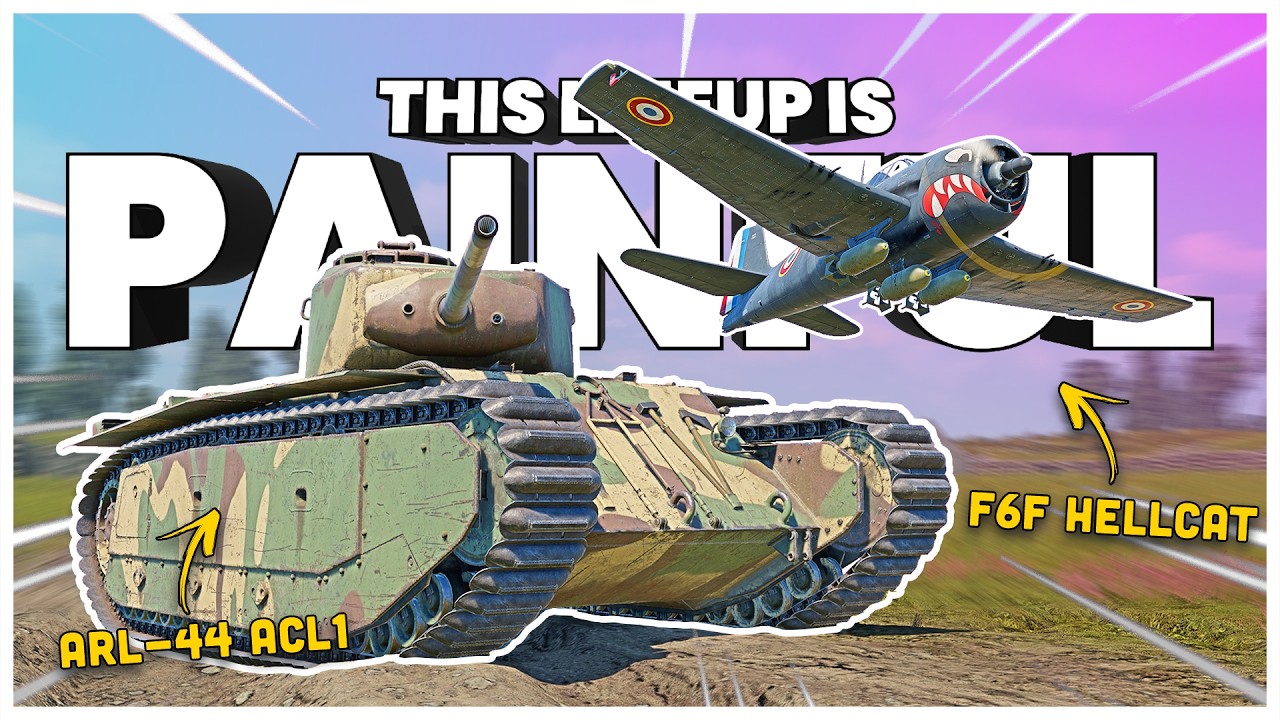 Ten francuski czołg jest B&Oacute;LOWY (War Thunder ARL-44 ACL i F6F-5)