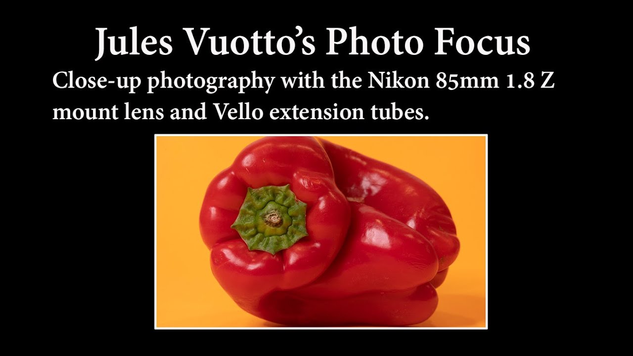 Close-up photography with the Nikon 85mm 1.8 Z lens and extension tubes.