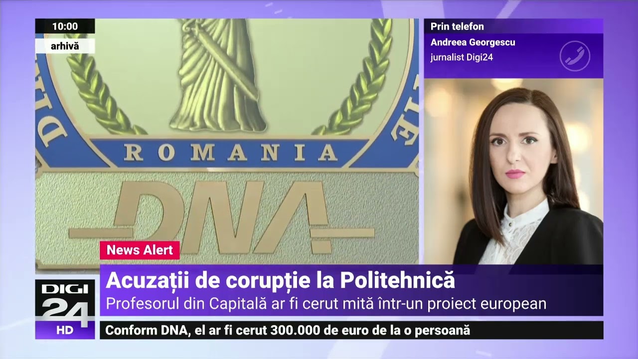 Un profesor universitar de la Politehnică București a fost reținut pentru că ar fi cerut mită