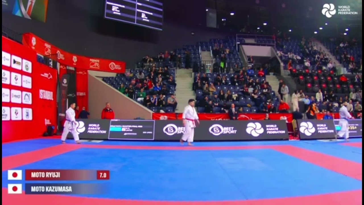 Kazumasa Moto (Unsu) VS Ryuji Moto ( Sochin) Male Kata Quarter Finals, Istanbul 2026