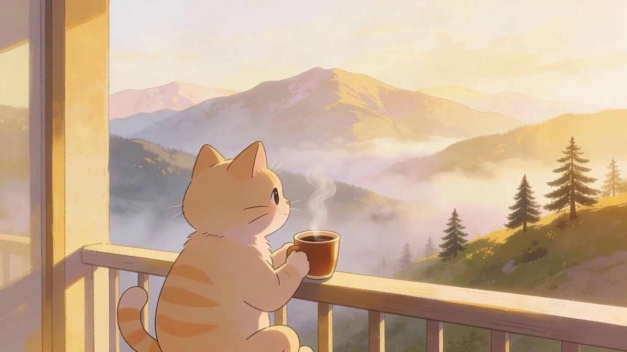 Late Night Lofi Cat 🐾 Soft Chill Beats to Help You Relax & Let Go