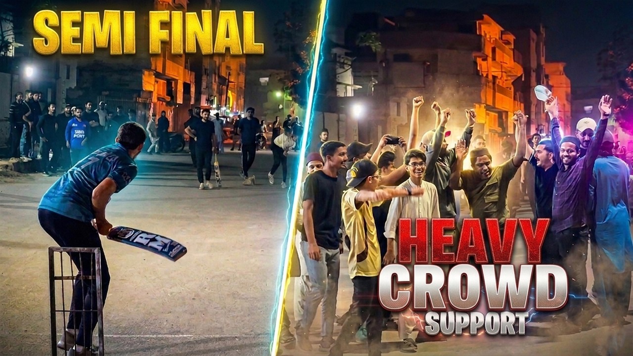 Historic Semifinal 🏏 | Karachi Street Cricket Me Saalon Baad Aisa Crowd Dekha! 😱