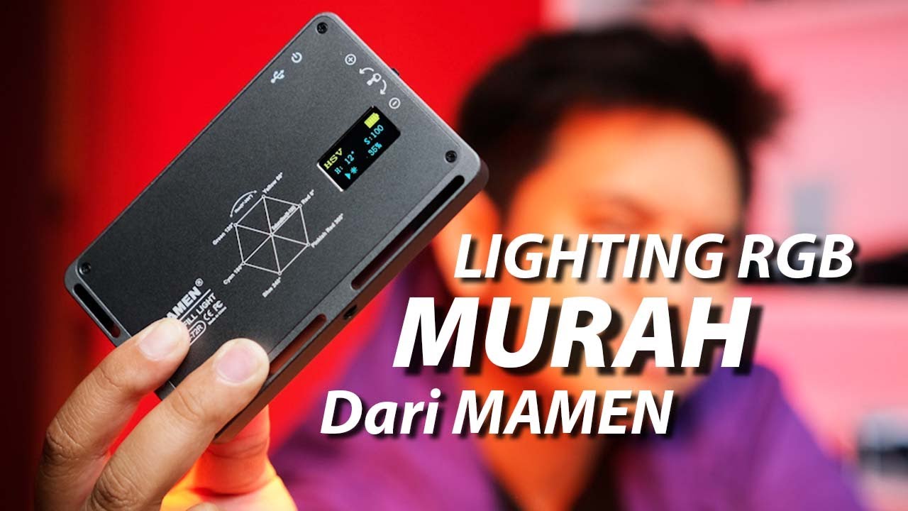 GOKIL!! BANYAK LIGHTING VIDEO RGB MURAH!! | Mamen LED-72R