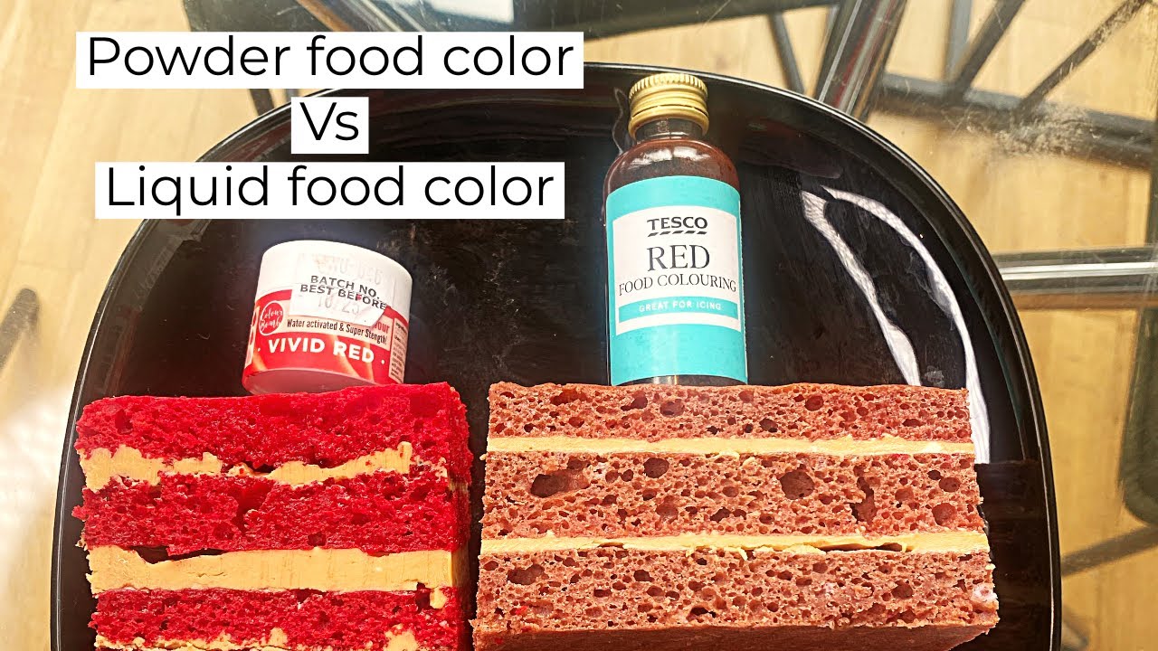 BEST RED FOOD COLOURING FOR REDVELVET CAKES/ POWDER VS LIQUID FOOD COLOURING