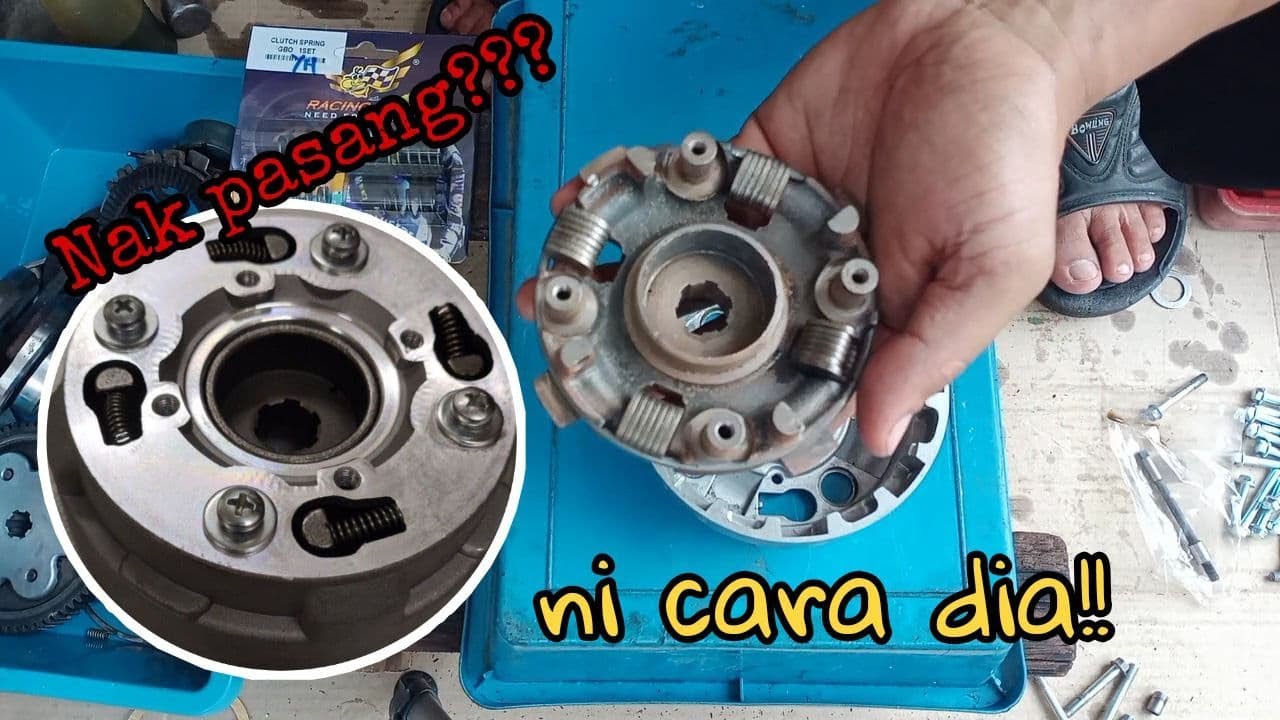 Cara pasang clutch C70/GBO/GBOJ/Fame & cara nak test | macam ni cara nya