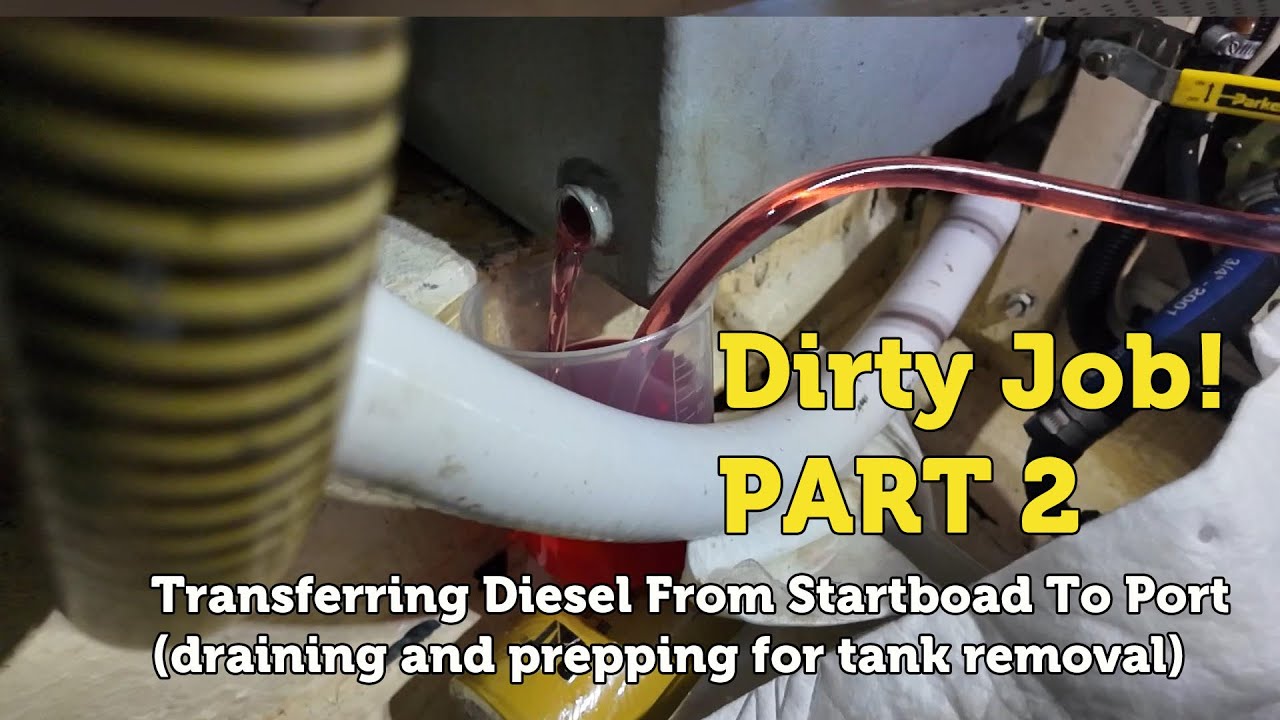 Diesel Tank Removal Prep 36 Grand Banks