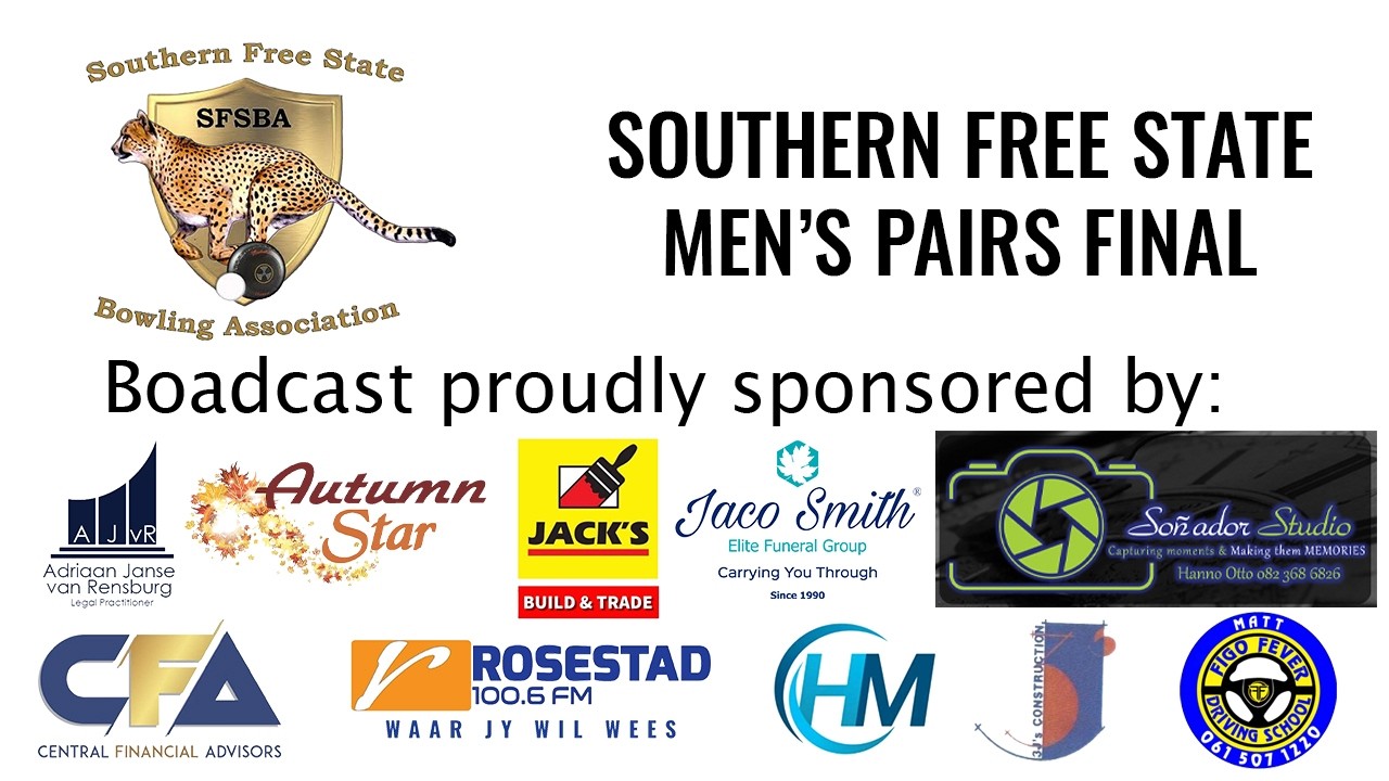 SOUTHERN FREE STATE MEN’S PAIRS - FINAL