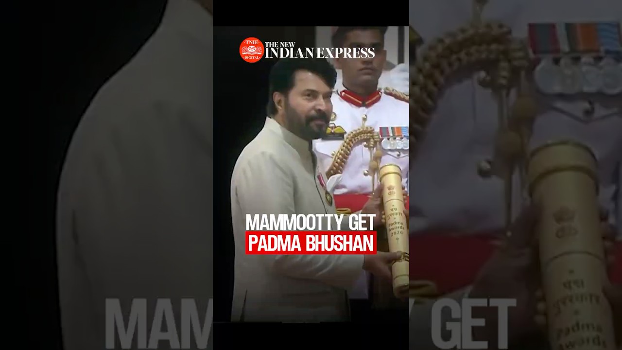 Mammootty Honoured with Padma Bhushan at Rashtrapati Bhavan
