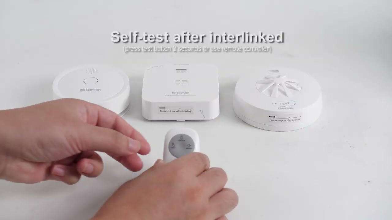 Heiman interlinked series interlinked smoke alarm #interconnectedsmokedetector #interlinkedcoalarm