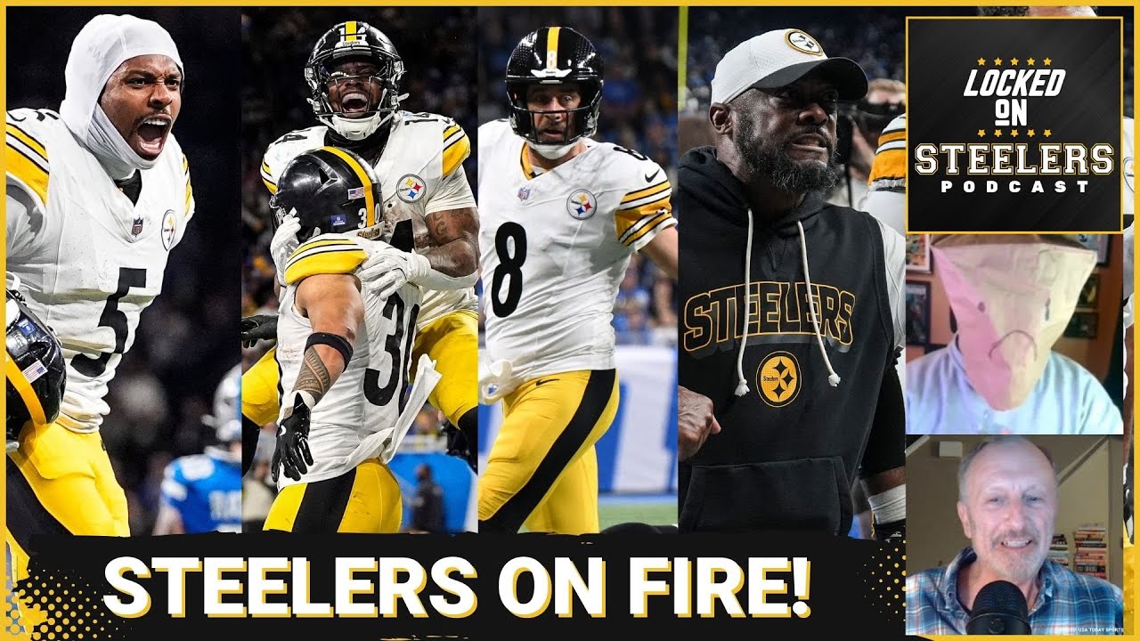 Steelers ON FIRE w/29-24 Statement Win vs Lions | Jaylen Warren, Kenneth Gainwell a Dynamic RB Duo