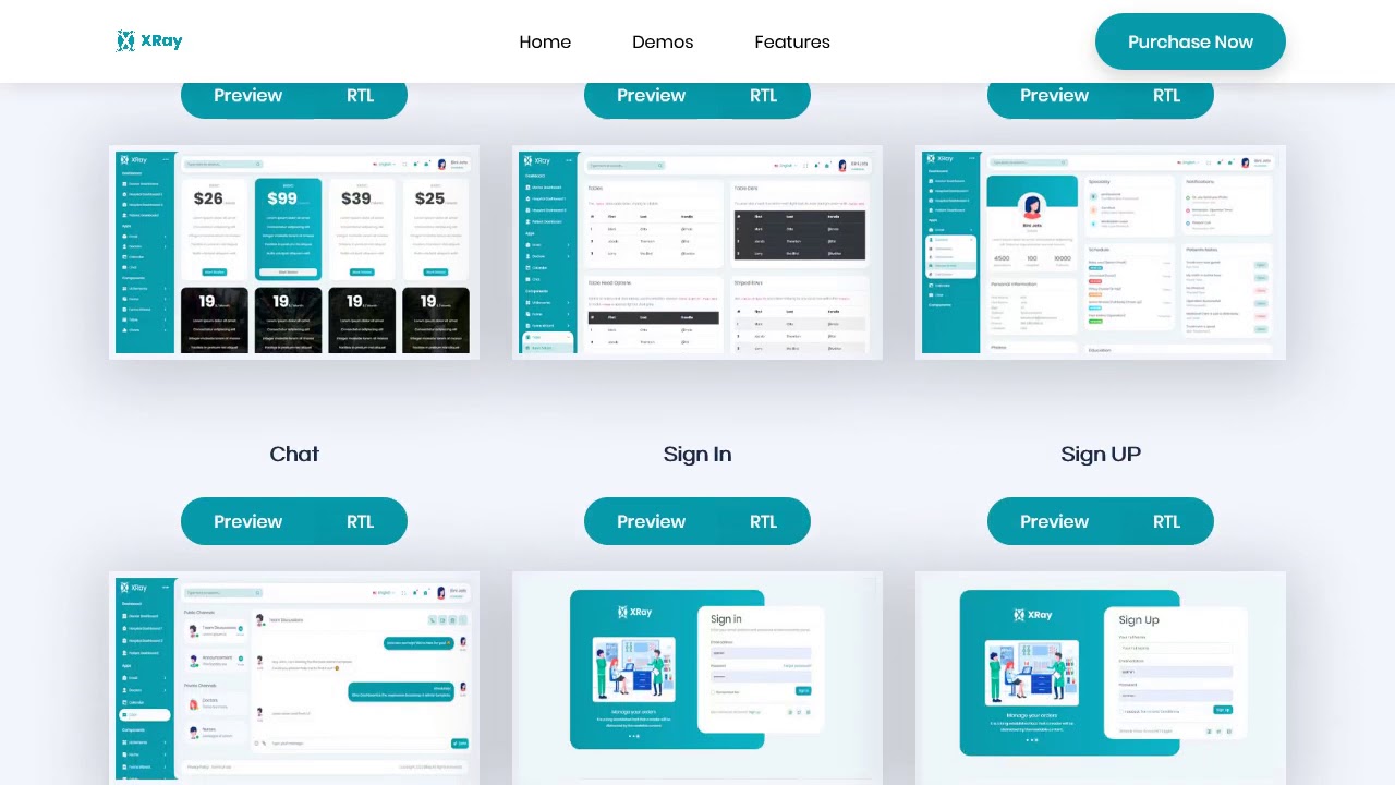 XRay - Medical and Hospital Admin Template