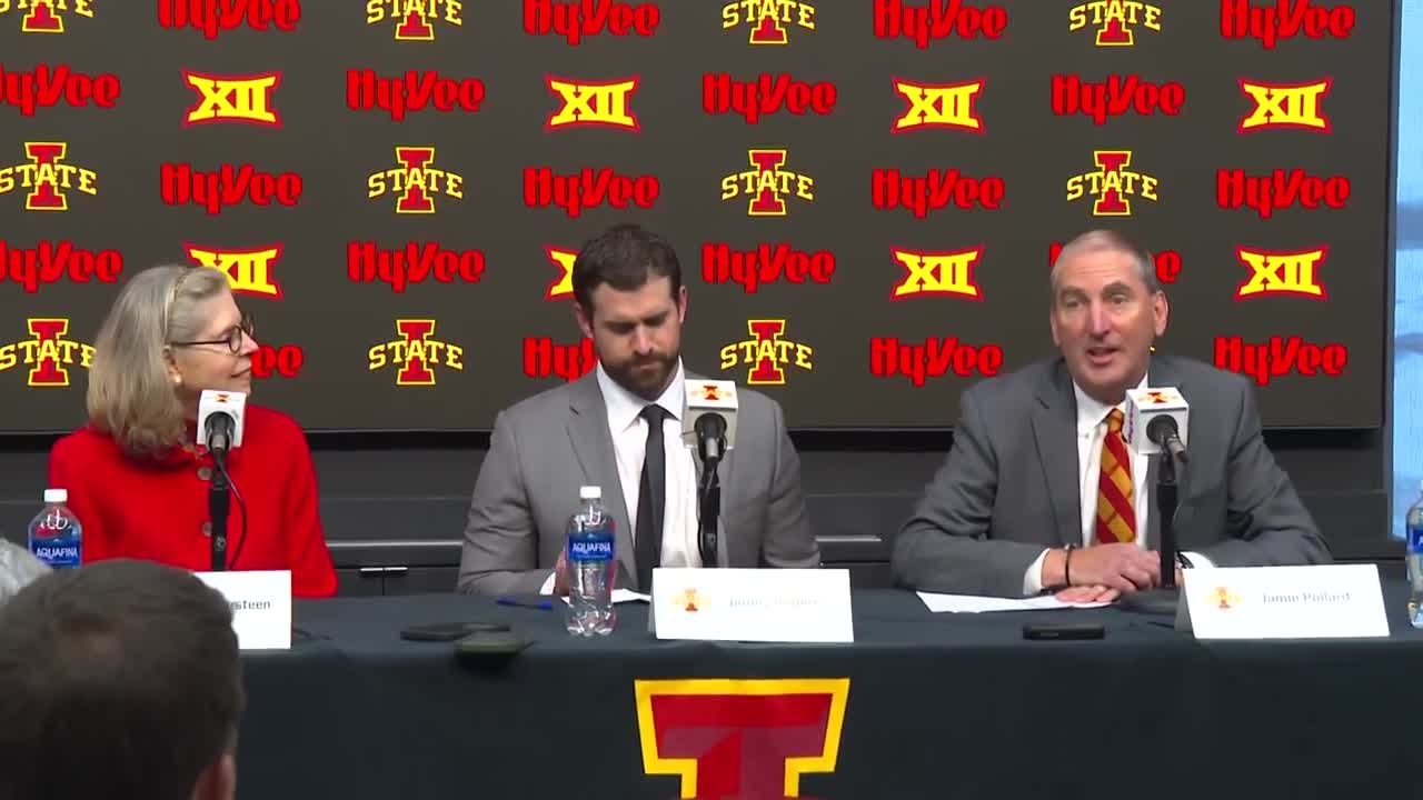 Full news conference from Jimmy Rogers' introduction as Iowa State football coach