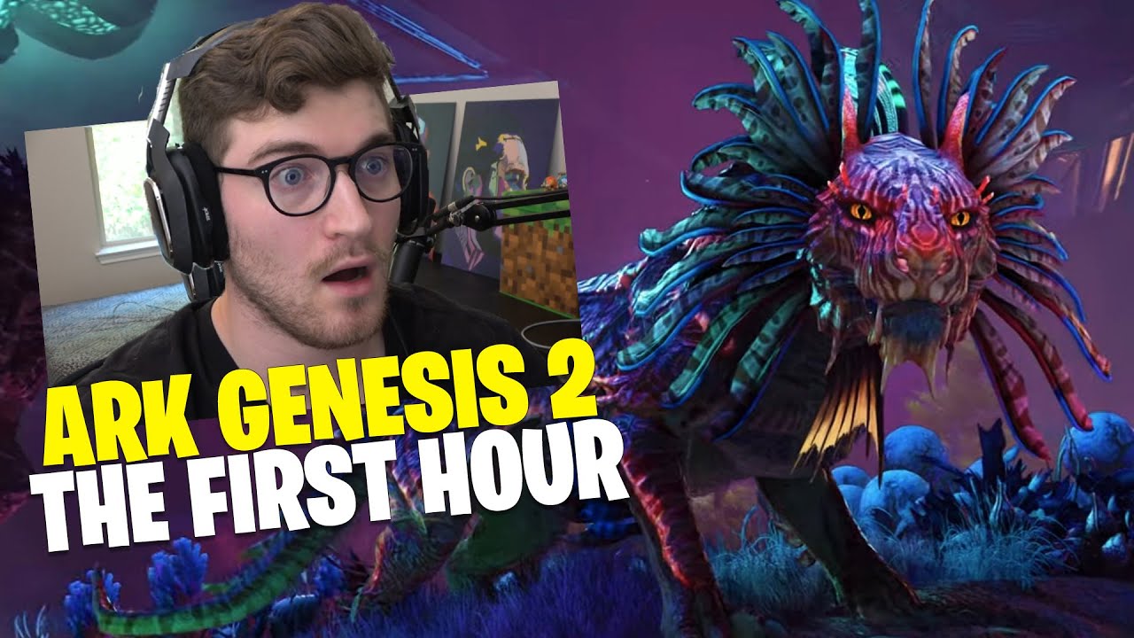ARK GENESIS PART 2, THE FIRST HOUR! (Ark Genesis Part 2 Gameplay EP1)