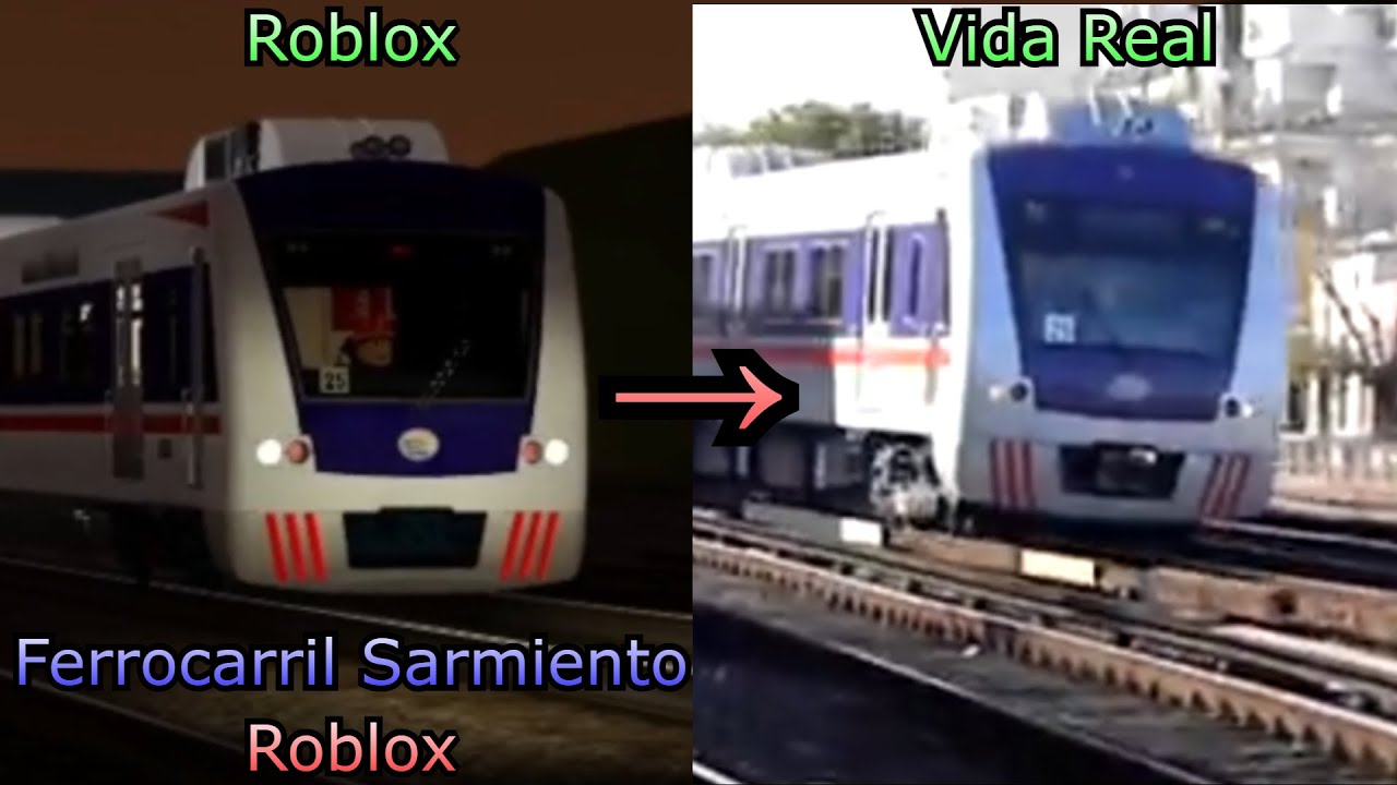 Roblox VS Vida Real | Ferrocarril Sarmiento Roblox (v2.5.6) (+ Caf Camello y Diferencial)