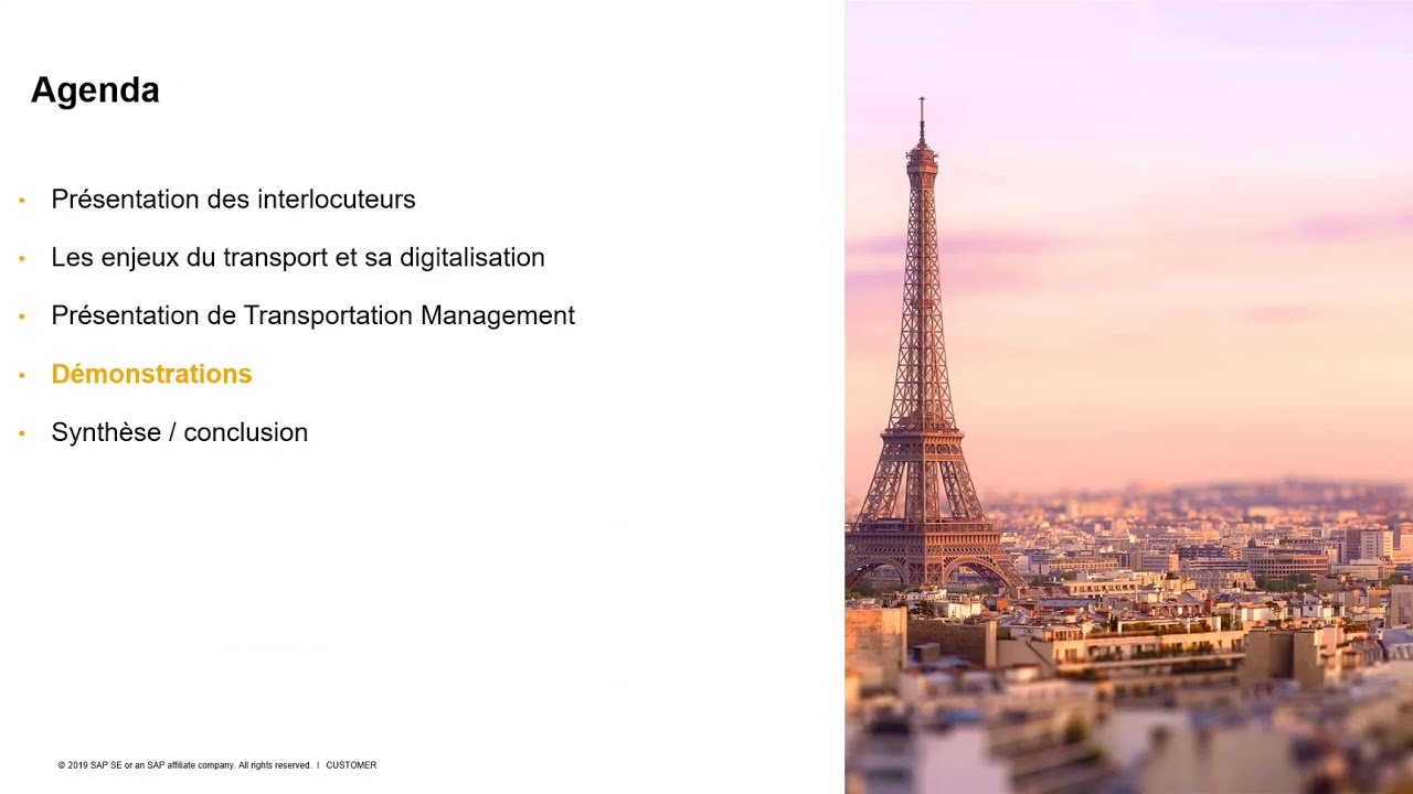 Webinar SAP TM : La Performance Transport au coeur de la Compétitivité des Entreprises