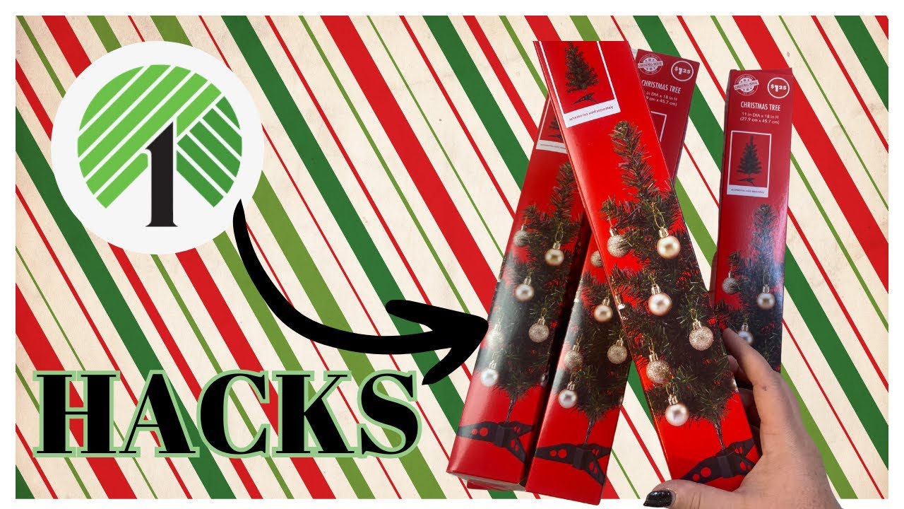 Посмотрите, как миниатюрные деревца Dollar Tree 🌲 станут ПОТРЯСАЮЩИМ рождественским декором!