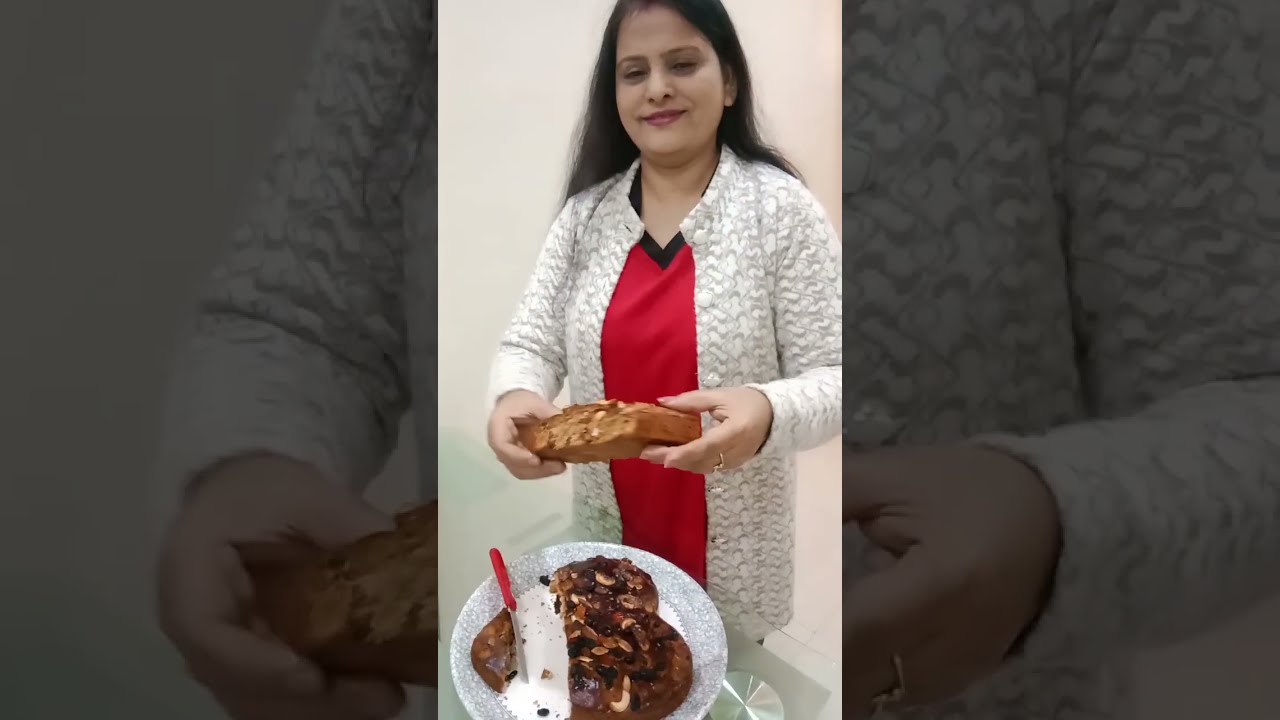 Christmas Special plum cake recipe बिना मैदा बिना चीनी से बना फ्रूट केक