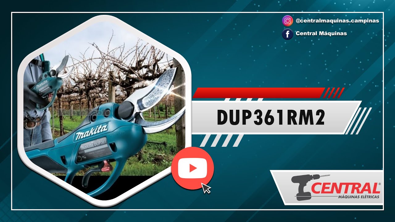 TESOURA DE PODA A BATERIA MAKITA - DUP361RM2