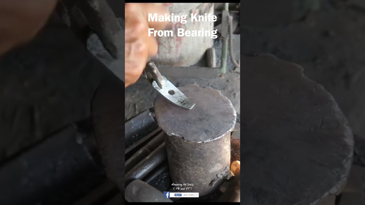 How does a blacksmith make a knife from scratch?