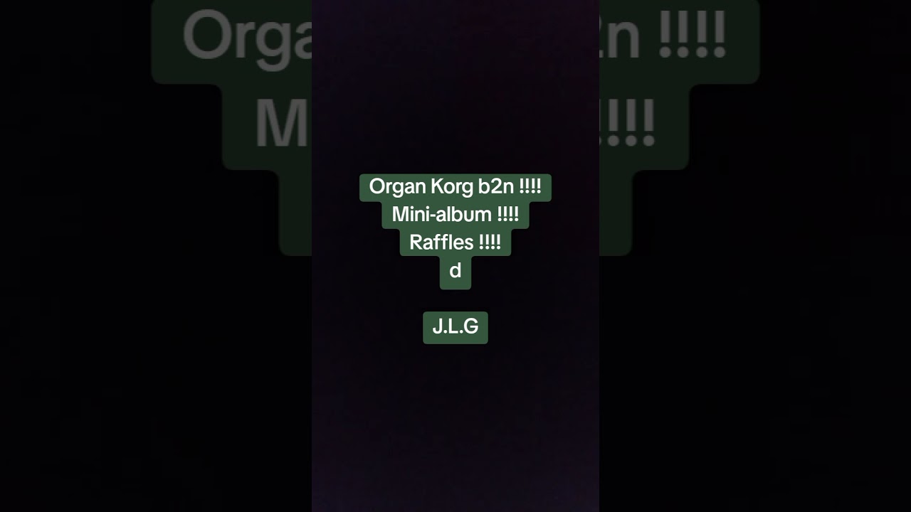 Organ Korg b2n !!!! Mini-album !!!! Raffles !!!! d !!!! J.L.G