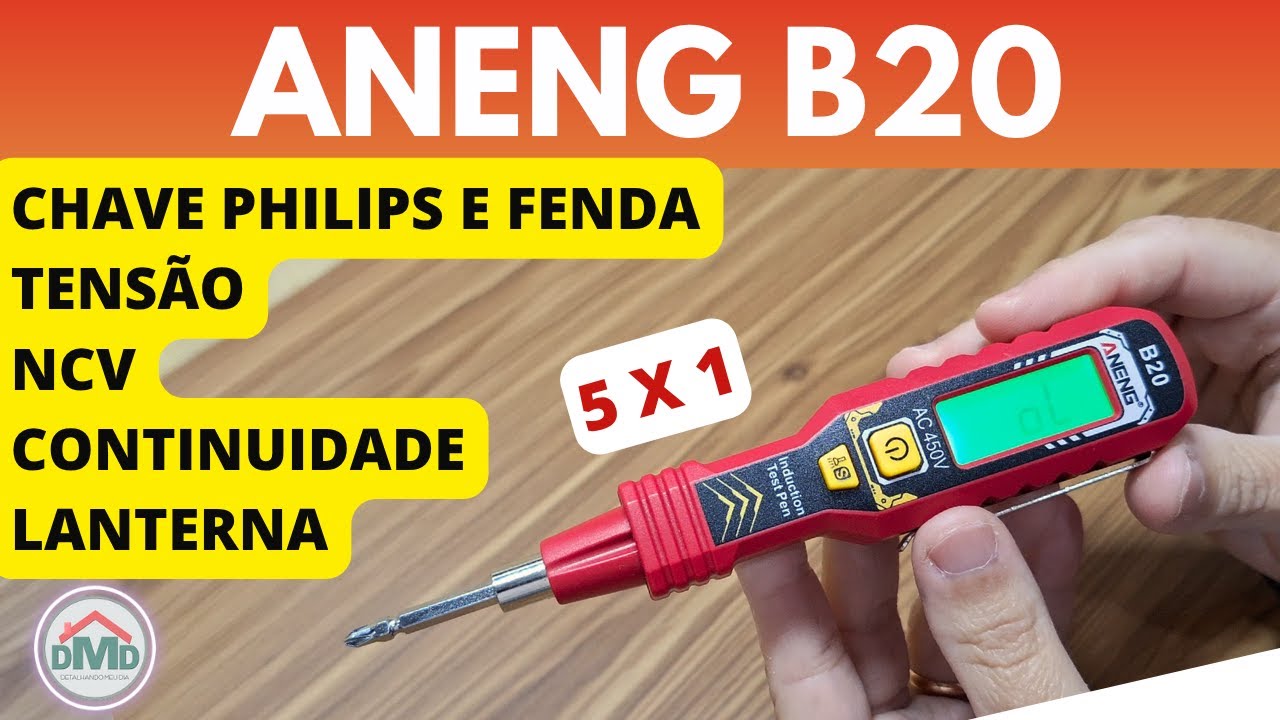 Caneta Chave Teste ANENG Modelo B20 - Review Detalhado