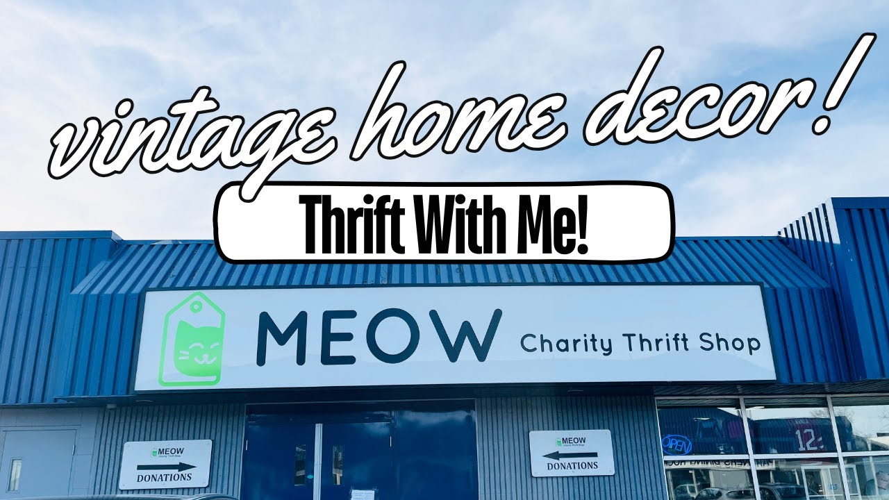 THRIFTING THE BACK ROOM OF THE CHARITY SHOP! | Vintage Home Decor | THRIFT WITH ME!