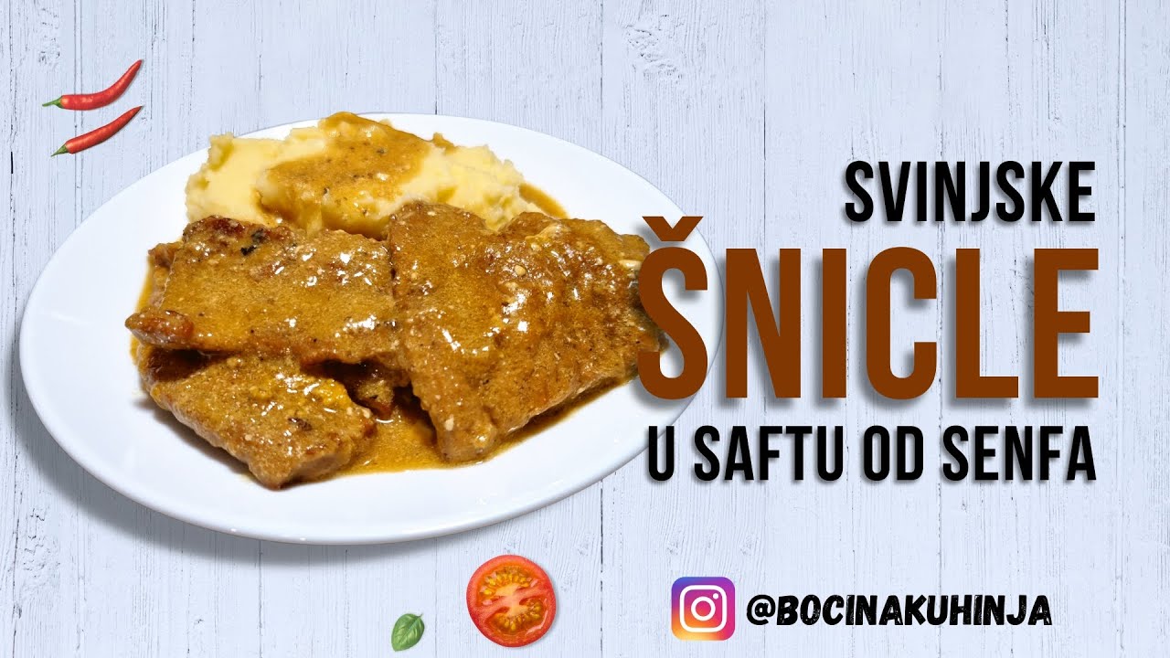 🍽️ Mekane Svinjske Šnicle u Saftu od Senfa 🍽️