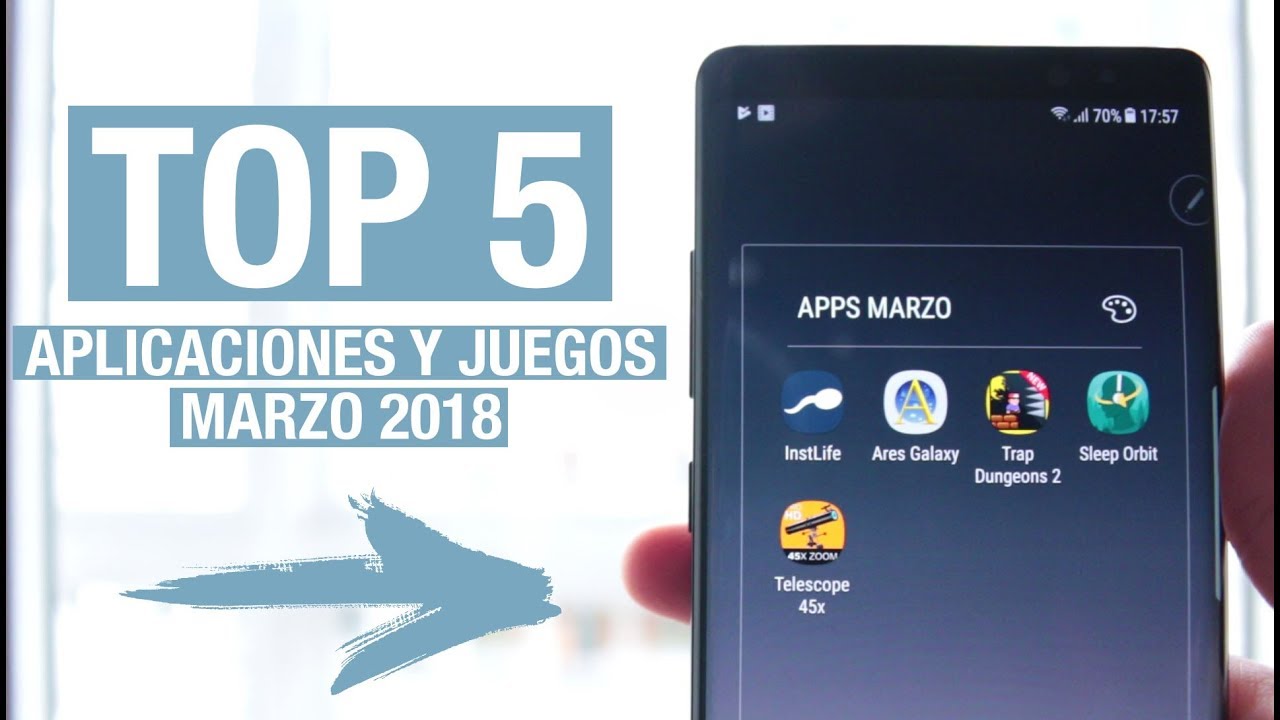 TOP 5 Aplicaciones y juegos Android marzo 2018