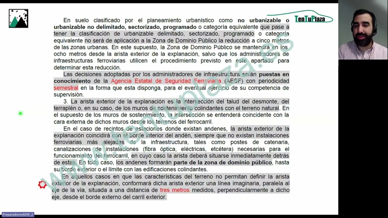 Clase de la Ley del Sector Ferroviario 38/2015