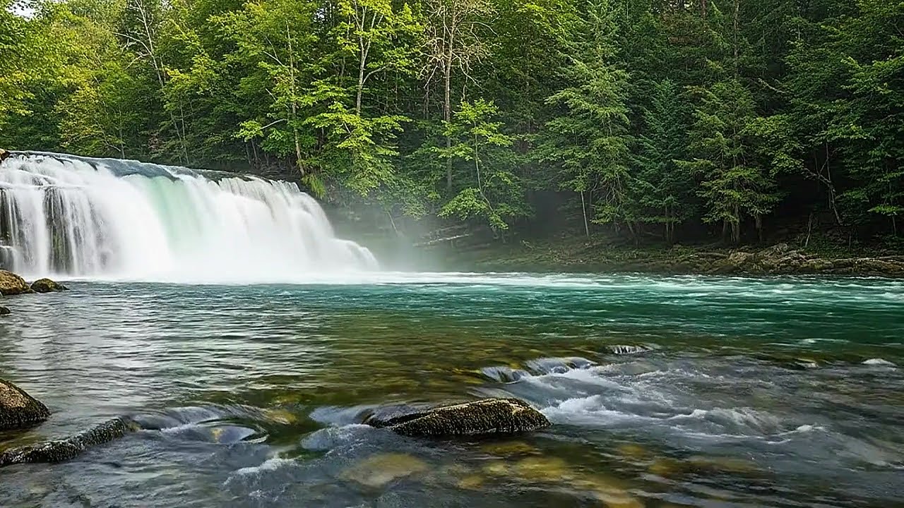 Peaceful Nature Stream | River Sound Ambience to Sleep, Study, and Feel Better