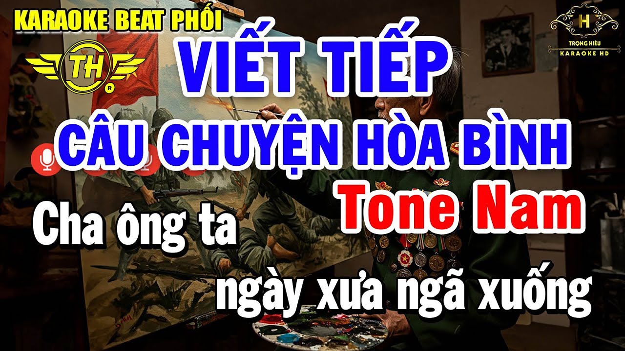 Viết Tiếp Câu Chuyện Hòa Bình Karaoke Tone Nam ( Gm ) Beat Phối Rock - Cực Cháy | Trọng Hiếu
