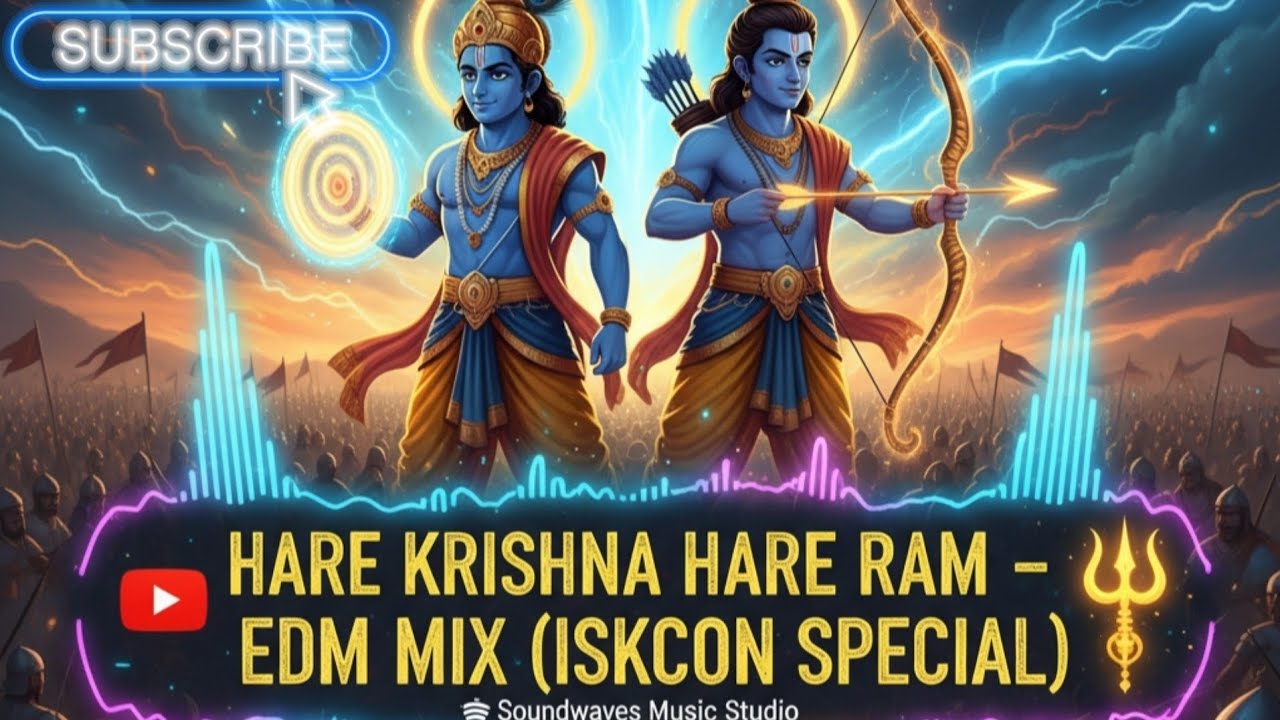 Hare Ram Hare Krishna &ndash; EDM Mix 🔥 Full Energetic Dance Track | ISKCON Special