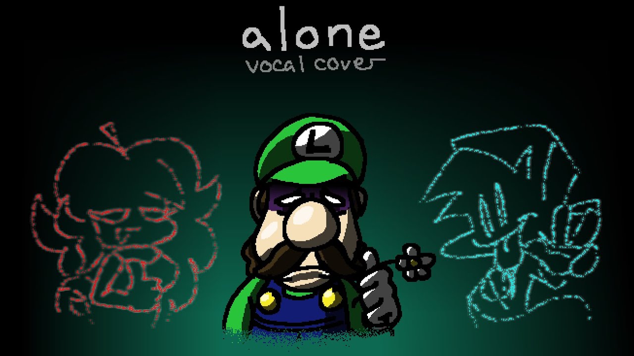 Alone with Lyrics - Mario’s Madness V2 (Cover)