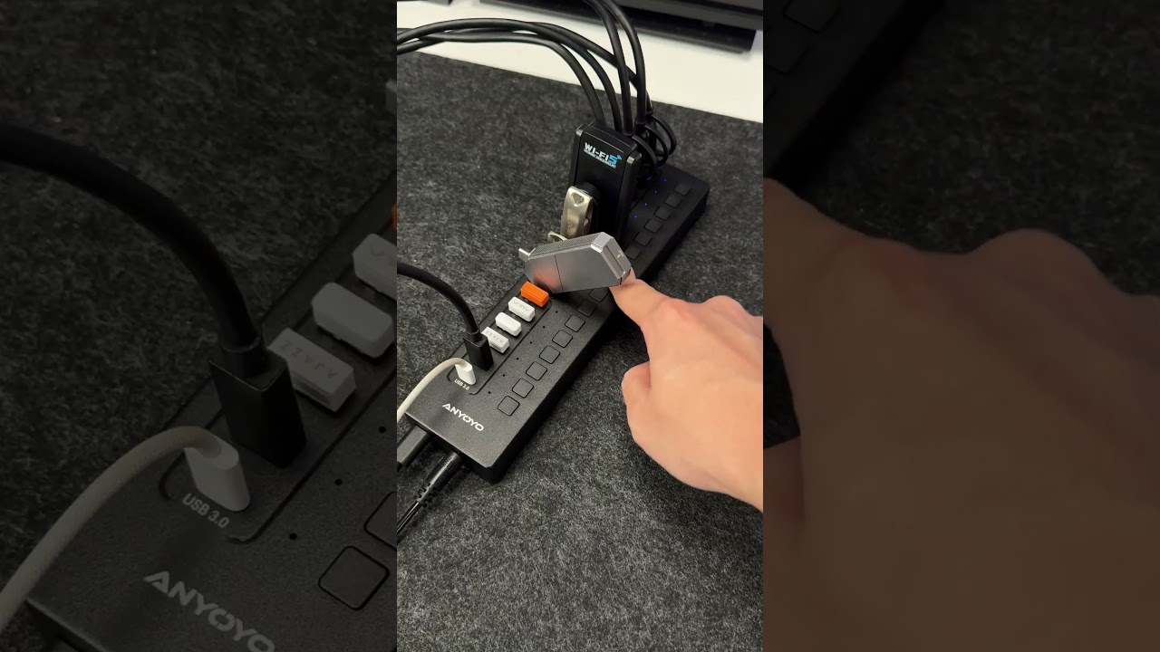 Anyoyo 16-Port 60W USB 3.0 Splitter Powered USB Hub #anyoyo