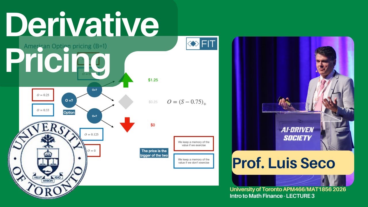 Pricing financial derivatives - Lecture 3