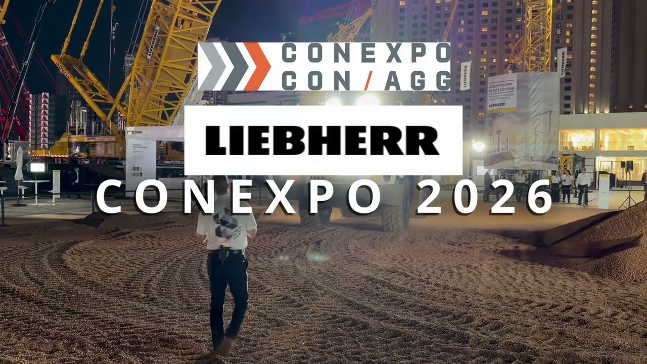 Демонстрация продукции Liebherr вживую на выставке ConExpo 2026