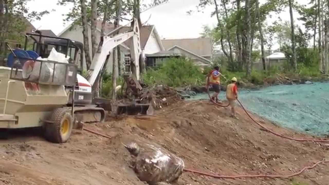 Hydro Seeding a Golf Course