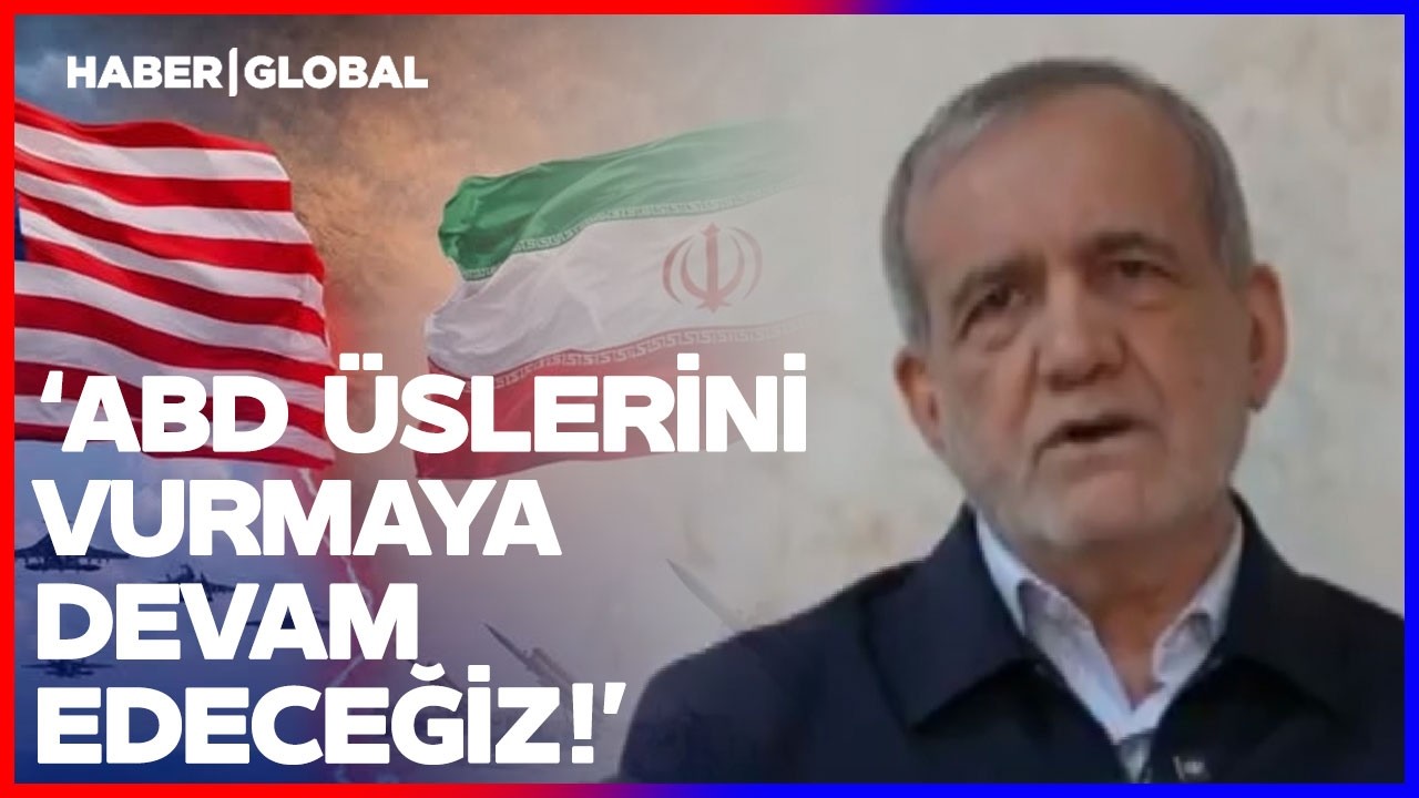 Saldırıda &Ouml;ld&uuml;ğ&uuml; İddia Edilmişti.. Pezeşkiyan'dan Tehdit Mesajı: ABD &Uuml;slerini Vurmaya Devam Edeceğiz