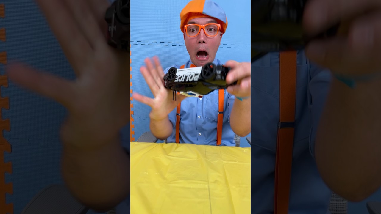 Be Careful with Emergency Vehicles Blippi🚨! Favorite Car Sounds! #blippi #shorts