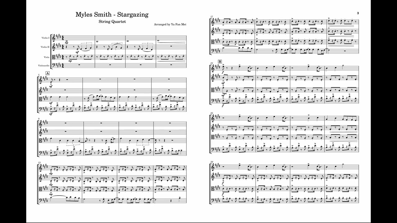 Myles Smith - Stargazing | String Quartet