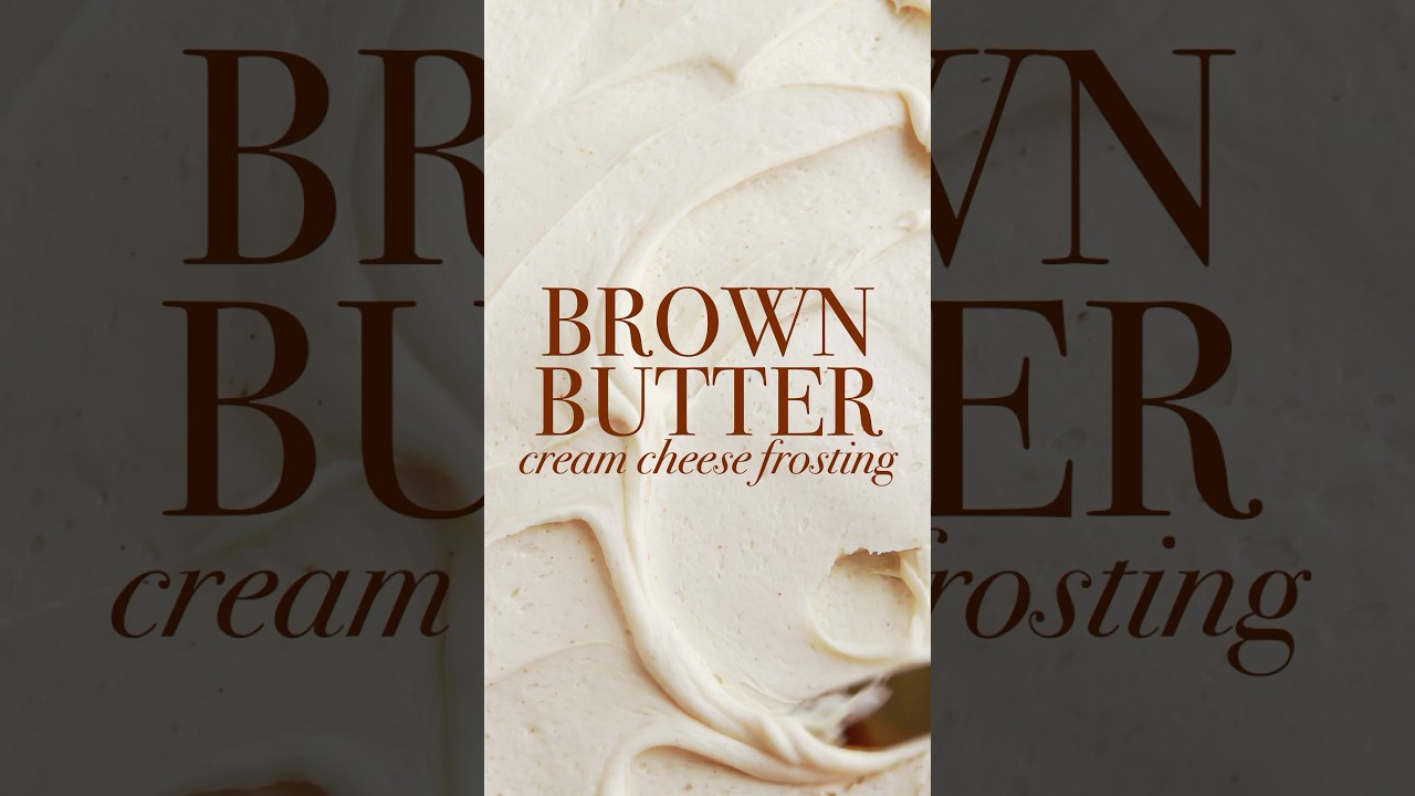 I want to put this brown butter cream cheese frosting on every Fall cake 🍂 #buttercream #cakes